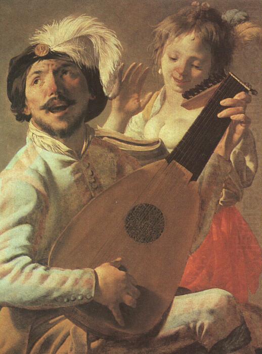 Hendrick Terbrugghen The Duet-l china oil painting image